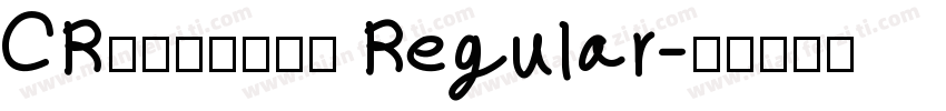 CRバジョカ隅書体 Regular字体转换